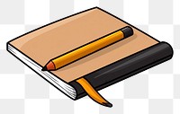 PNG Pencil on book publication white background education.