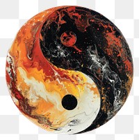 PNG Yin yang white background creativity eight-ball.