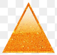 PNG Orange triangle icon pyramid shape white background.