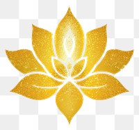 PNG Yellow lotus flower icon plant leaf white background.