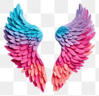 PNG Plasticine of angel wings art lightweight creativity.