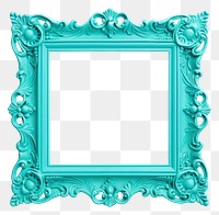 PNG Turquoise cute frame white background architecture.