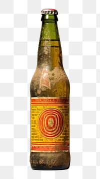 PNG Beer bottle yellow drink lager.