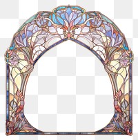 PNG Arch art nouveau architecture glass white background