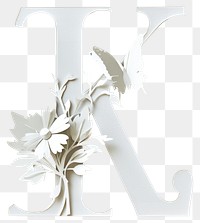 PNG White plant text art.