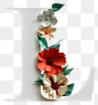 PNG Flower plant text art.