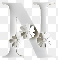 PNG Text flower white art.