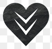 PNG Heart icon symbol black logo.