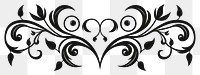 PNG Divider graphic of valentine graphics pattern white.