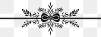 PNG Divider graphic of ribbon graphics pattern white.