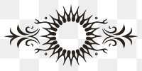 PNG Divider graphic of sun burst graphics pattern line.