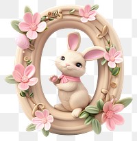 PNG Easter letter O easter cute representation.