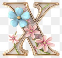 PNG Easter letter X text white background accessories.