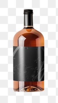 PNG Alcoholic drink bottle, transparent background