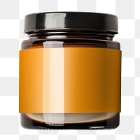 PNG Jar with brown label, transparent background