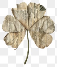 PNG Ephemera paper clover leaf art plant chandelier