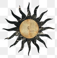 PNG Ephemera paper sun clock art invertebrate.