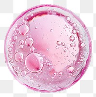 PNG Pink oil bubble sphere petal white background.