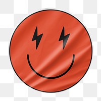 PNG smiling emoticon sticker, transparent background