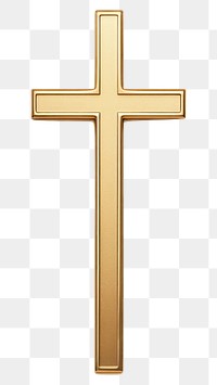 PNG Cross crucifix symbol white background.