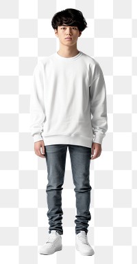 PNG Teenager long sleeve streetwear mockup sweatshirt individuality architecture.