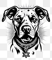 PNG A full body dog in tattoo flash illustration style drawing mammal animal.