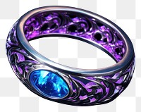 PNG Neon ring silver gemstone jewelry.