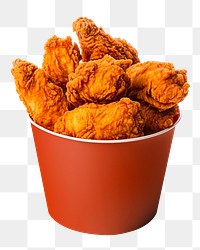 PNG fried chicken cup, transparent background