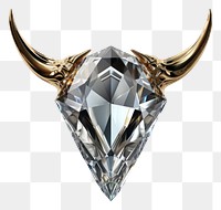 PNG Animal horn gemstone jewelry diamond.