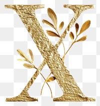 PNG Text font gold leaf.