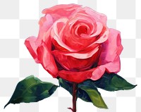 PNG  Painting rose flower plant.
