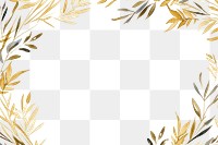 PNG  Minimal rosemary frame backgrounds pattern gold.