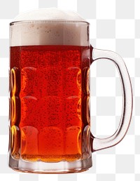 PNG Mug with red beer drink lager glass.