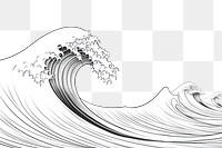 PNG Wave sketch outdoors drawing