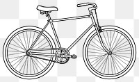 PNG Bicycle vehicle sketch wheel.
