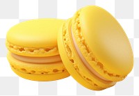 PNG Yellow macarons food confectionery freshness.