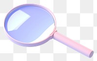PNG Magnifying glass reflection circle purple.