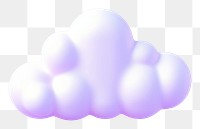 PNG Softness purple white cloud.