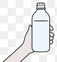 PNG Hand holding drinking water bottle refreshment container drinkware.