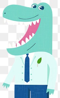 PNG Crocodile dentist animal art representation.