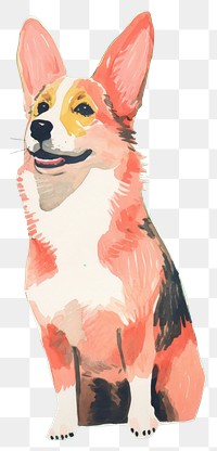 PNG Pembroke welsh corgi art mammal animal.