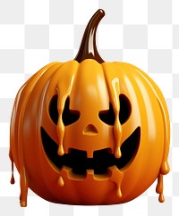 PNG Halloween pumpkin face anthropomorphic jack-o'-lantern.