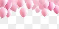 PNG  Balloons border background backgrounds pink tranquility.