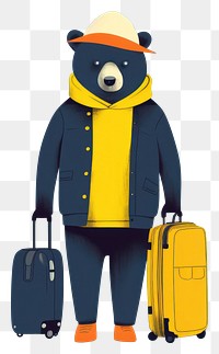 PNG Suitcase luggage coat representation.