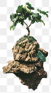 PNG Climate change bonsai plant tree.