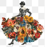 PNG Fashion pattern dancing flower