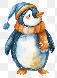 PNG Penguin winter snowman animal.