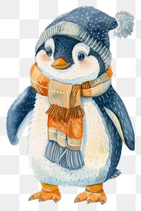 PNG Penguin animal sketch winter.
