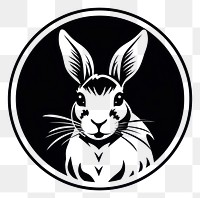 PNG Cute rabbit logo animal mammal.