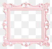 PNG Pastel pink frame vintage white background architecture decoration.